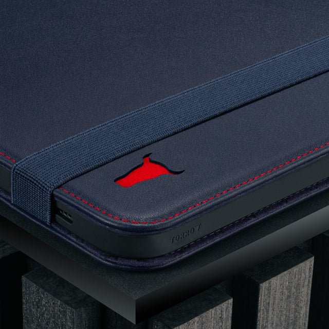 Navy Blue Leather Case for Apple iPad (10th Generation)