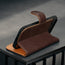 Stand function of the Dark Brown Leather Detachable Case for iPhone 17 Air