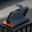 Stand function of the Nubuck Blue Detachable Case for iPhone 17 Pro