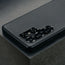 Camera cutout on the Black Slimline Leather Bumper Case for Galaxy S25 Ultra