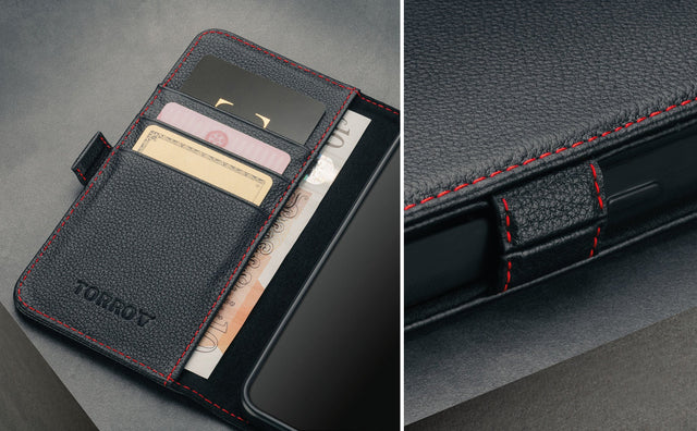 Samsung Galaxy S25+ Leather Case (with Stand Function) Feature Focus