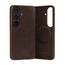Dark Brown Leather Bumper Case for Galaxy S26