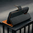 Stand function of the Black Leather Detachable Case for Galaxy S26 Ultra